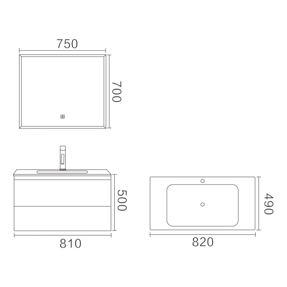 Vanitory Smart + Espejo Led - DR-VAN6