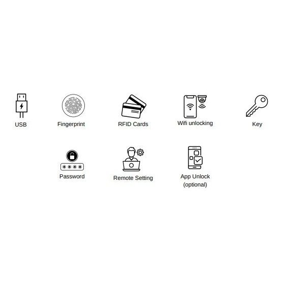 Cerradura Inteligente con Huella Digital y App Móvil K-0602