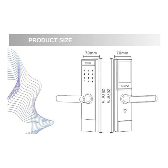Cerradura Inteligente con Reconocimiento Facial y Huella Digital K-0205
